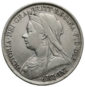reverse: GRAN BRETAGNA - Victoria queen - Crown argento 1893