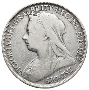 reverse: GRAN BRETAGNA - Victoria queen - Crown argento 1896