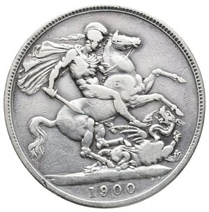 obverse: GRAN BRETAGNA - Victoria queen - Crown argento 1900