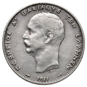 reverse: GRECIA - 2 Dracme argento 1911