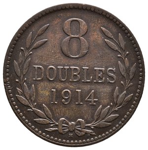 obverse: GUERNSEY - 8 Doubles 1914