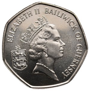 reverse: GUERNSEY - 50 Pence 1988