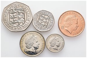 reverse: GUERNSEY - Lotto monete
