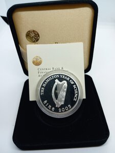 reverse: IRLANDA - 10 Euro  argento 2005 Hamilton  PROOF  - Confezione originale
