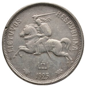 reverse: LITUANIA - 5 Litai argento 1925