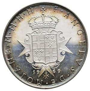 reverse: MALTA - S.M.O.M. - 9 Tari  argento 1969