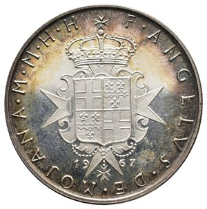 reverse: MALTA - S.M.O.M. - 9 Tari  argento 1967