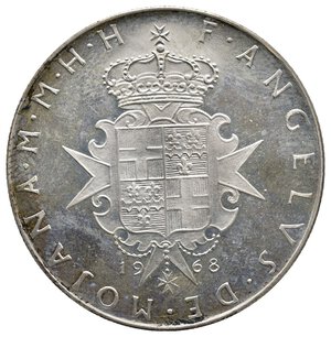 reverse: MALTA - S.M.O.M. - 3 Scudi argento 1968