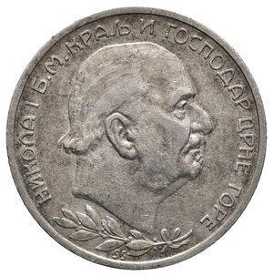 reverse: MONTENEGRO - 2 Perpera argento 1914 Alta Conservazione