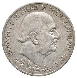 reverse: MONTENEGRO - 2 Perpera argento 1910 