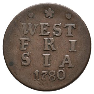 obverse: OLANDA - West Frisia - 1 duit 1780