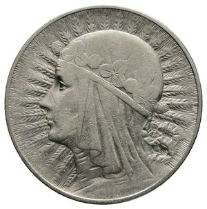 reverse: POLONIA - 5 Zlotich argento 1933