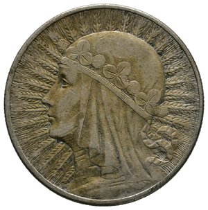 reverse: POLONIA - 10 Zlotich argento 1932