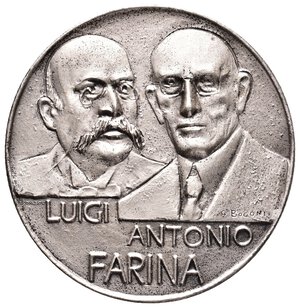obverse: Medaglia Luigi Antonio Farina - diam.51 mm metallo bianco