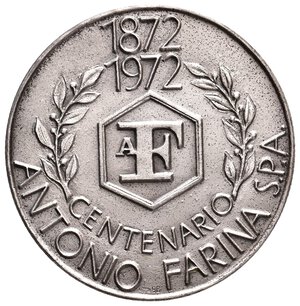reverse: Medaglia Luigi Antonio Farina - diam.51 mm metallo bianco