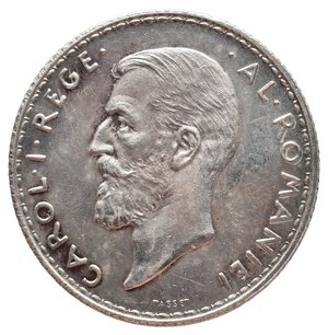 reverse: ROMANIA - 1 Leu argento 1914 Alta Conservazione
