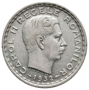 reverse: ROMANIA - 100 Lei argento 1932 RARA