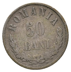 obverse: ROMANIA - 50 Bani argento 1873