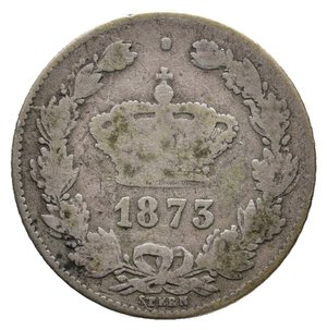 reverse: ROMANIA - 50 Bani argento 1873