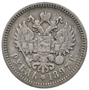 obverse: RUSSIA - Nicola II - Rublo argento 1897