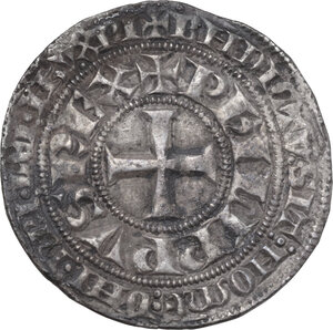obverse: France. Philip IV (1268-1314), called the Fair. Gros Tournois à l O rond n.d. (until 1290)