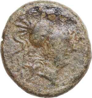 obverse: Southern Apulia, Caelia. AE Sextans, c. 220-150 BC