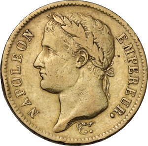 obverse: France. Napoleon I (1805-1814), Emperor. 40 francs 1811 A, Paris mint