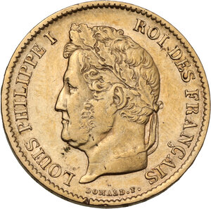 obverse: France. Louis Philippe (1830-1848). 40 francs 1838 A, Paris mint