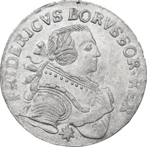 obverse: Germany, Preussen. Friedrich II (1740-1786). 6 groschen 1755 E, Köningsberg mint