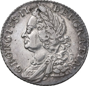 obverse: Great Britain. George II Hannover (1727-1760). Shilling 1758