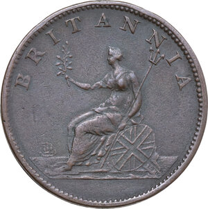reverse: Great Britain. George III (1760-1820). 1/2 penny 1806