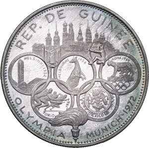 obverse: Guinea. 500 francs 1970, for the Olympic Games of Munich