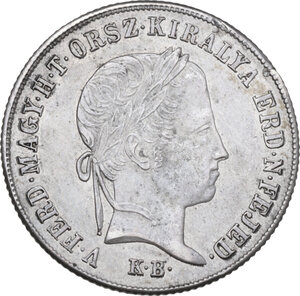 obverse: Hungary. Ferdinand I (1835-1848). 20 krajczar 1848 KB, Kremintz mint