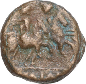 reverse: Southern Apulia, Caelia. AE Semunicia, c. 210-150 BC