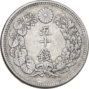 obverse: Japan. Meiji Era. 50 sen 1909