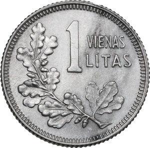 reverse: Lithuania. Republic. Vienas litas 1925, London mint