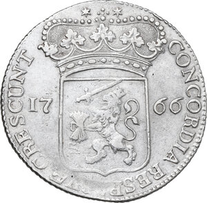reverse: Netherlands. Zeeland Province (1580-1795). Zilveren Dukaat 1766