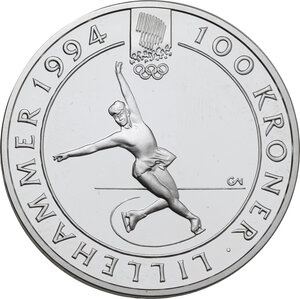 reverse: Norway. Harald V. 100 Kronen 1993