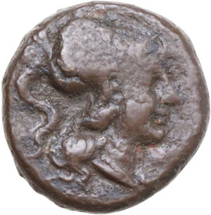 obverse: Southern Apulia, Rubi. AE 12 mm, c. 300-225 BC