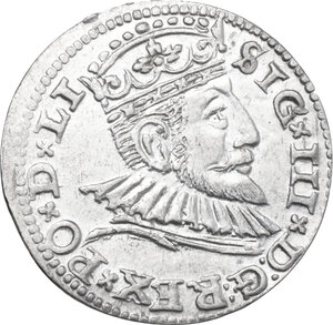 obverse: Poland. Sigismund III Vasa (1587-1632). 3 groschen 1592