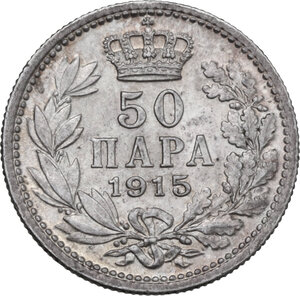 reverse: Serbia. Peter I (1903-1918). 50 para 1915, Vienna mint