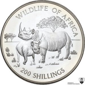 reverse: Tanzania. Republic (1964- ). 200 shillings 1997 
