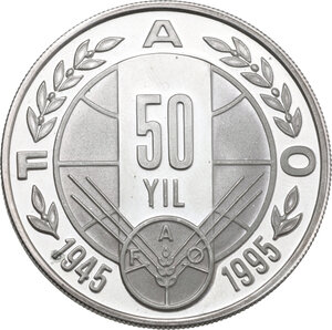 obverse: Turkey. 50000 Lira, 1995, FAO