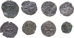 reverse: Lotto di otto (8) monete riferibili al Senato Romano