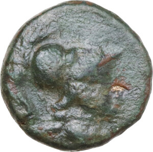 obverse: Southern Apulia, Uxentum. AE 13.5 mm, c. 150-125 BC