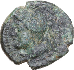 obverse: Greek Italy. Southern Lucania, The Lucanians. AE 18 mm, c. 209-207 BC. 