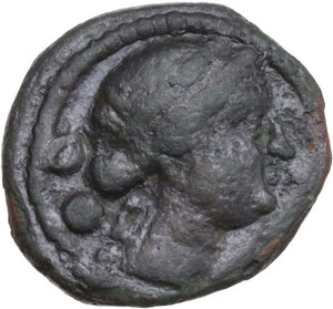 obverse: Northern Lucania, Paestum. AE Sextans. Second Punic War, 218-201 BC