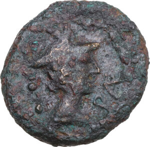 obverse: Northern Lucania, Paestum. Roman Rule. AE Triens, mid to late 1st century BC