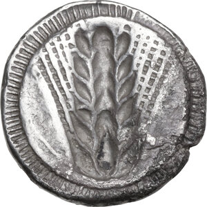 reverse: Southern Lucania, Metapontum. AR Stater, circa 470-440 BC