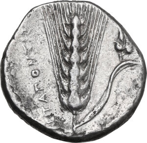 reverse: Southern Lucania, Metapontum. AR Stater, c. 400-340 BC